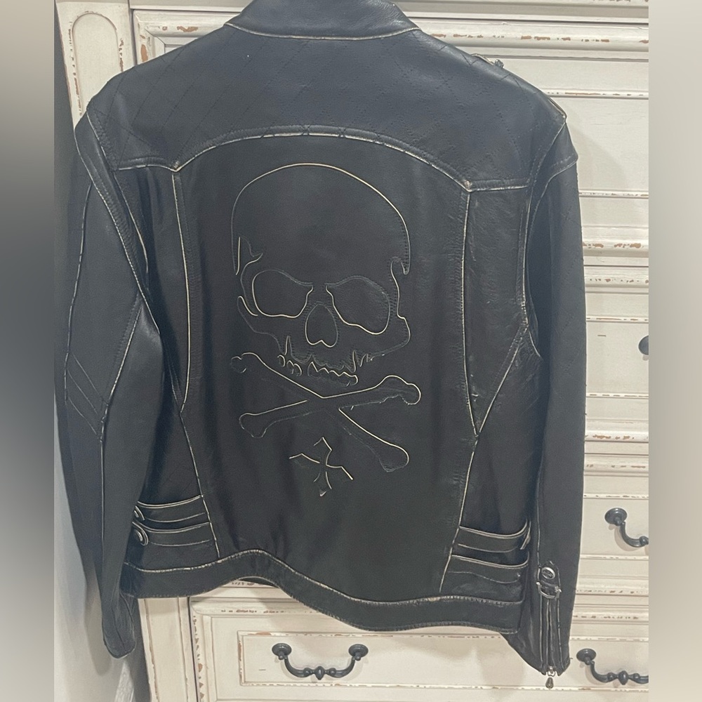 Limited edition leather jacket. Hand numbered